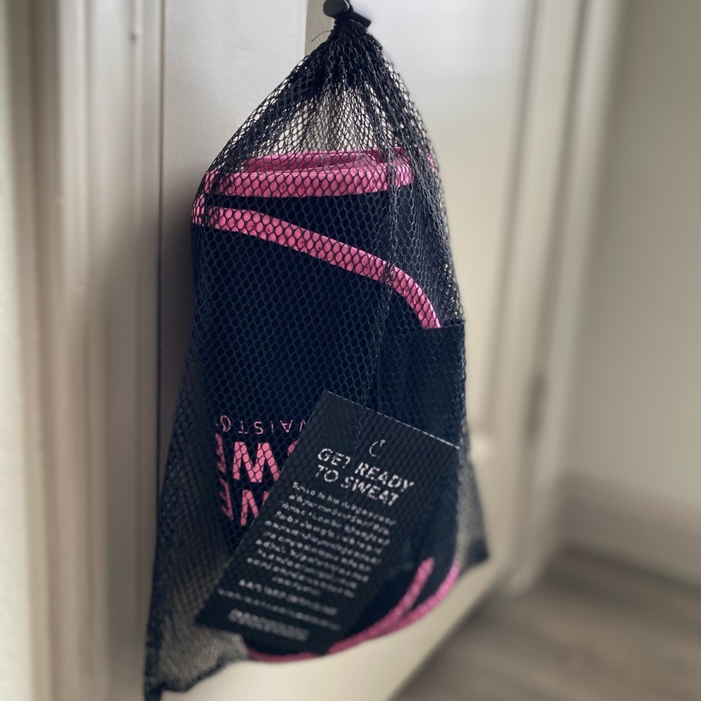 Stylish Black and Pink Workout Set